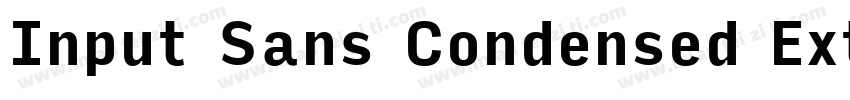 Input Sans Condensed Extra Light字体转换